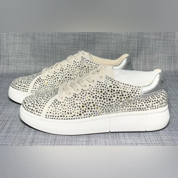 Kate Spade Women's Lift Crystal Lace-Up Sneakers - Picture 4 of 8